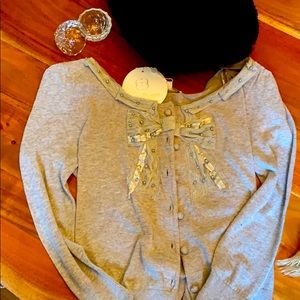 🔥$5 Grey Cardigan NWT